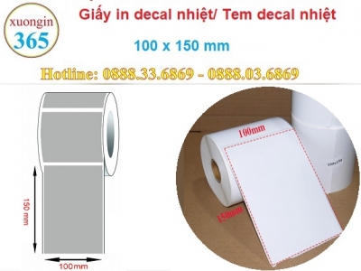 Giấy in Decal Nhiệt 100x150 