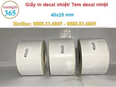 Giấy in decal nhiệt 40x25