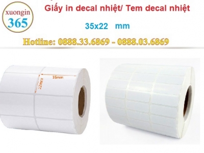 Giấy in Decal Nhiệt 35x22